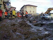 Flooding in Borghetto Di Vara, Italy, 2011