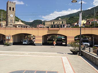 Near the railway bridge in Monterosso (2 years after the flood), Italy