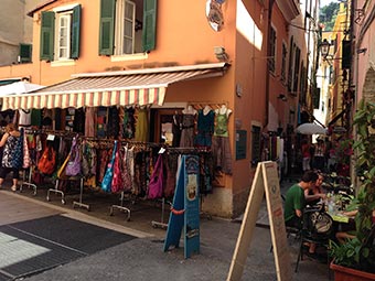 A street in Monterosso (2 years after the flood), Italy