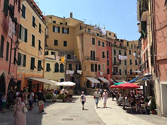 Main Street in Vernazza (2 years after the flood), Italy